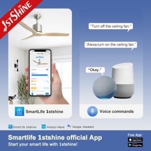 2in1 Wood Ceiling Fan With Remote Control DC Motor Indoor Decoration