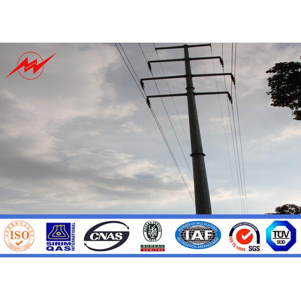 Quality Octagonal Steel Electric Utility Pole For 132kv Electrical Distribution Line wholesale