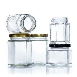 Customized Household Preserve Pickle Glass Canning Jar Hexagonal Freezing Glass