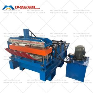 China Curving Metal Roof Panel Hydraulic Arch Sheet Cold Roll Forming Machine on sale
