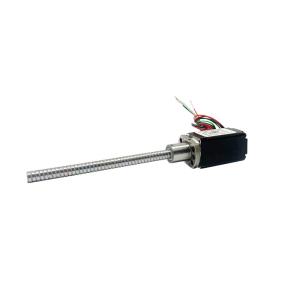 External drive 20mm (Nema 8) hybrid stepper motor, bipolar, 4-lead, ACME screw