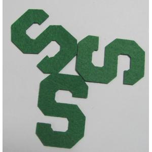 S Shape Iron On Felt Custom Embroidered Badge Patches