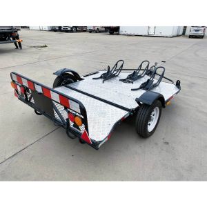 Customized Hydraulic Motorcycle Trailers Versatile Double Hydraulic Trailer