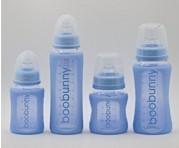 Cheap Multi-Pack Glass Baby Bottles with Silicone Sleeves, Nipples, Neck Rings, and Caps for sale