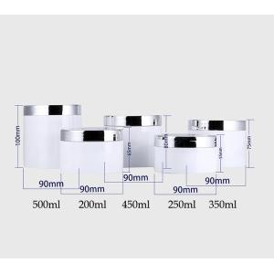 China Transparent Plastic Cosmetic Jars With Smooth Surface Pressure Sensitive Gasket Various Sizes on sale
