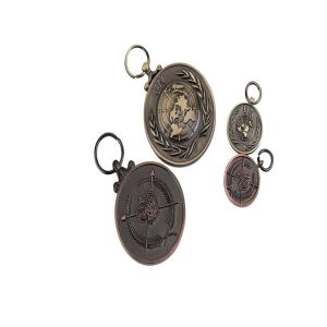 Custom Logo Army Pendants Charms Metal Pilot Wing Badge