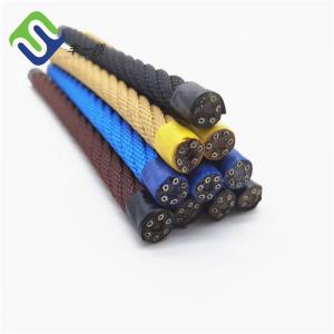 16mm 6 Strand PP Combination Rope With Steel Wire Core For Climbing Net