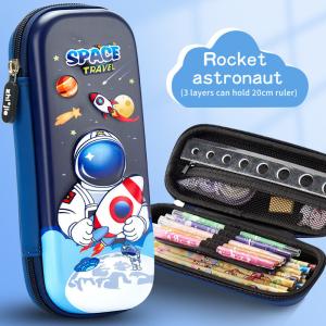 Versatile and Practical EVA Pencil Case with 3 Layer Classification Design