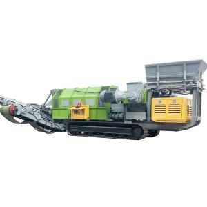 Construction Waste Recycling and Crushing Waste Metal Crawler Mounted Shredding