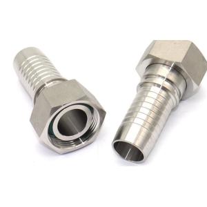 20491 Stainless Steel 90 Elbow Metric Swivel Female O-Ring L.T Hydraulic Fitting