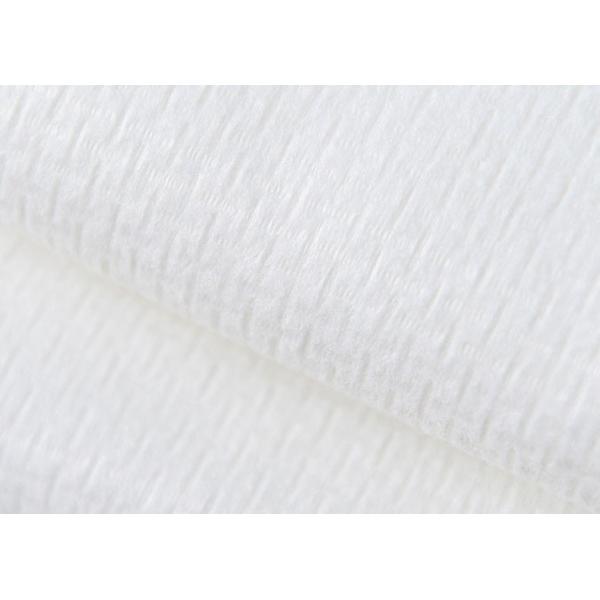 110g White EF Grain 100%Viscose Cross Spunlaced Non-Woven Cotton Tissue, Wet