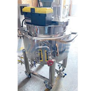 Stainless Steel 100L Soap Mixing Machine , Steam Homogenizer And Emulsifier