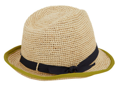 Raffia Bound-Edge Fedora