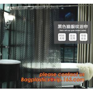 SCENERY PRINTING POLYESTER SHOWER CURTAIN, custom 3d eva shower curtain for