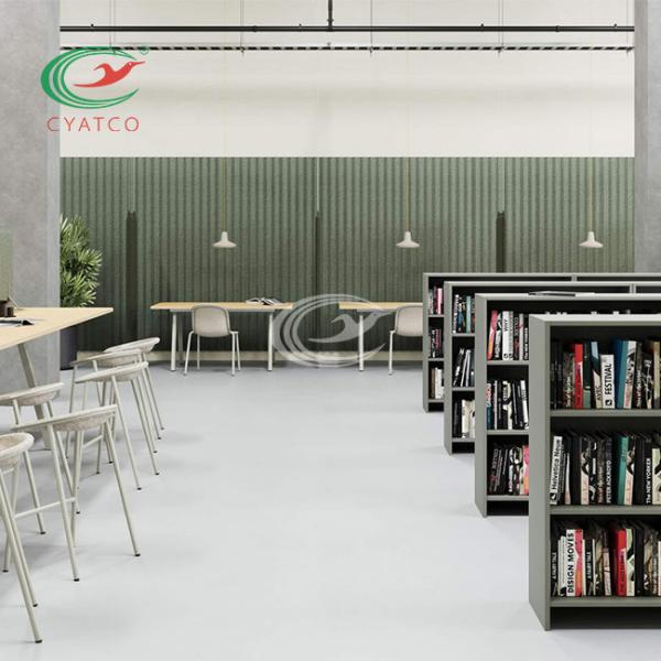 Multicolor Wavy Polyester Fiber Acoustic Panel Moistureproof