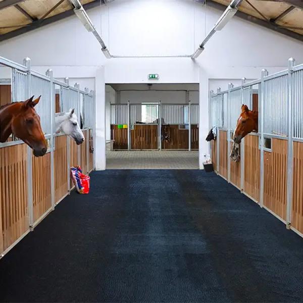 Quality American Floor Mats Horse Stable Mats Heavy Duty Stall Mats Durable Rubber Flooring Solid Black 1/2" Thick 4' X 6' Mat wholesale