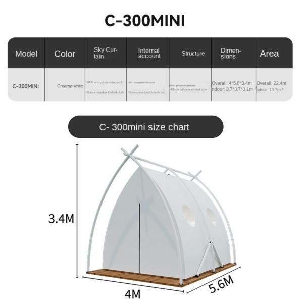 Quality Luxurious Camping 6 Person Glamping Tent Shelter Custom Flexible Water Tank 500L For Industrial Luxury Camping Adventure wholesale