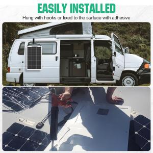 Longi HPBC 250W Flexible Solar Panel 25.8% Efficiency for RV Boat Van