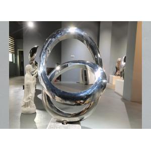 China OEM Mirror Polished Stainless Steel Decorative Abstract Art Sculpture on sale