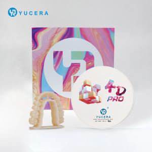 China Yucera Zirconia Disc 4D Pro Multilayer Zirconium Block 700-1200mpa A1 A2 A3 Color Ceramic 4D Pro Zirconia Dental with CE ISO on sale