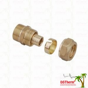 Hpb58-3 Threaded Coupling Pex Brass Fittings PN20 1/2'