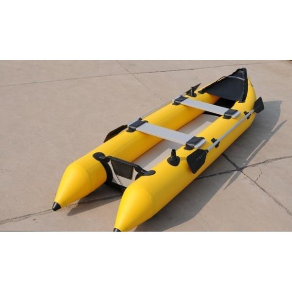 Quality 2 Person 0.9mm PVC Inflatable Sea Kayak For Eskimo Hunter , CE Certificate wholesale