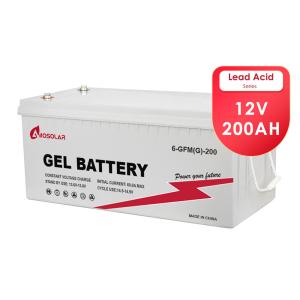 12V 100Ah 200Ah 250Ah Amosolar Deep Cycle Power Solar Gel Battery for Off Grid