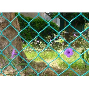 Cheap 6x6cm Aperture 6 FT Chain Link Fence Galvanized PVC Coated As Ground Fencing for sale
