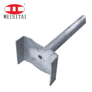 34MM Adjustable Scaffolding U Head For Scaffolding Jase Base