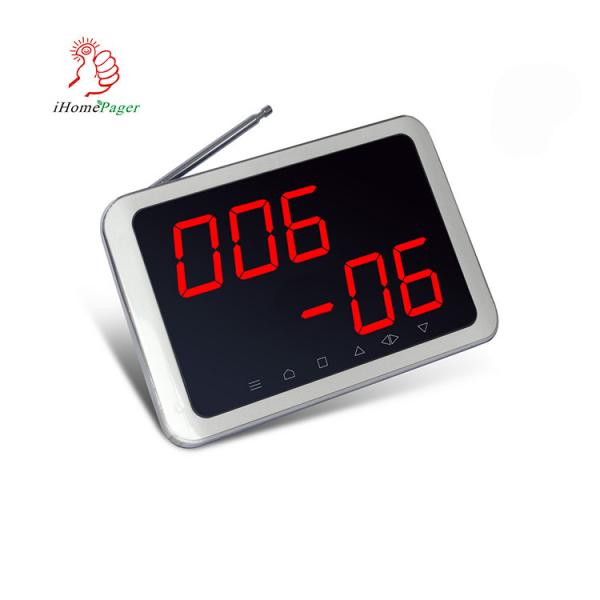 Restaurant table calling number monitor showing table number and service type