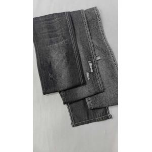 OE plain weave 6.8oz BLACK/WHITE with full width 180cm  No Stretch Elastic Denim fabric  JSD3099B for wholesale