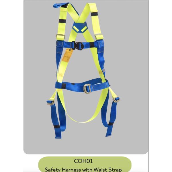 ISO9001 Body Harness Fall Protection , Construction Fall Protection Harness