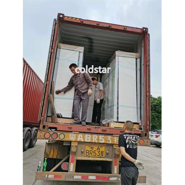 -18 To -20 2 /3/4 Door Top Mount Showcase Upright Refrigerator Freezer For Supermarket