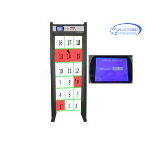 Cheap Mobile APP Connected Multi Zone Door Frame Metal Detector With Bright LED Visual Alarm for sale