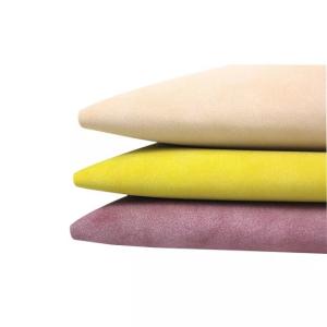 Environmentally friendly brushed bottom fine grain sheep PU Leather Shoe Upper