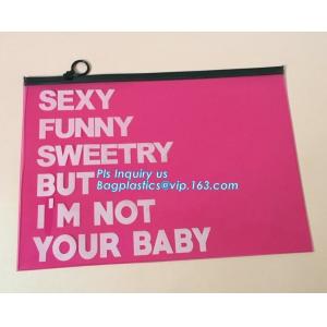 bag with window and zipper/slider zipper bag/aluminum foil zip lock bag, EVA PVC