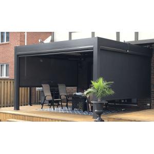 Cheap Balcony Motorized Roller Zip Screen Blinds Pvdf Surface Treatment for sale