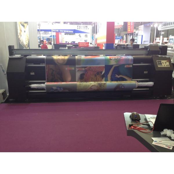 Quality 100% Polyester Digital Fabric Printer / Sublimation Flag Printing Machine wholesale