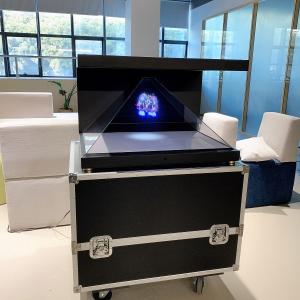 270degree 32'' Holographic Display Pyramid 3D Hologram Showcase Full HD With