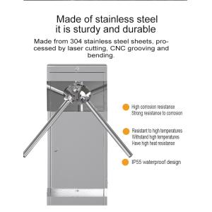 One Direction Access Control Tripod Turnstile Barrier Gate For Toilet Train