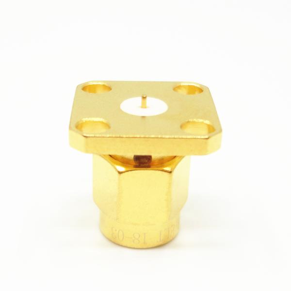 335V 4 Holes Flange Mount SMA RF Connector