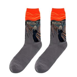 Snagging Resistance White High Top Socks With Regular Style