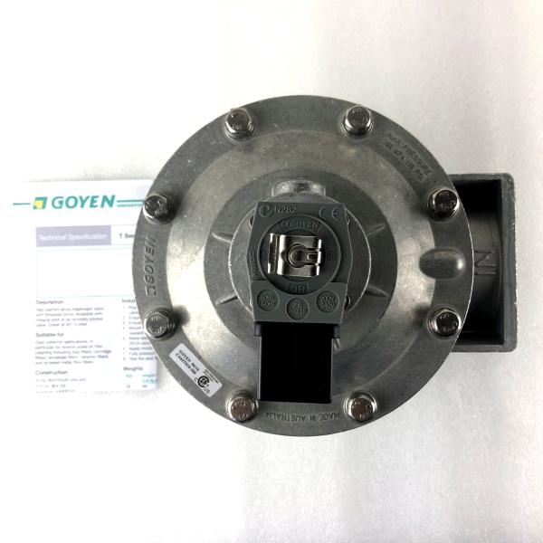 CA62T Pulse Jet Valve G2 1/2'' GOYEN 62mm Aluminum Diecast Body 5-125 Psi Pressure