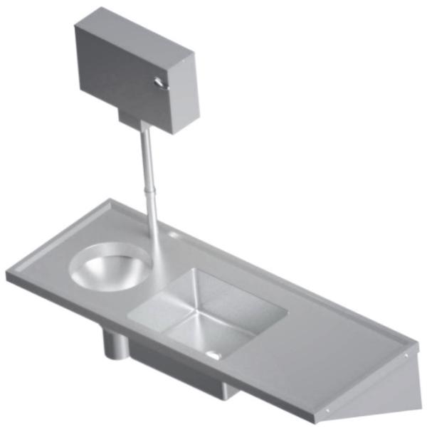 Custom Sluice Hopper Sink for Hospital Clinic Lab Lavamanos Quirurgico Acero 316