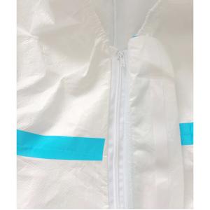 Non Woven Type 4 5 6 Hooded Microporous SF Disposable Protection Clothing With