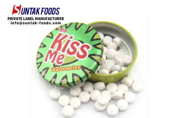 Quality Watermelon Assorted White Chewy Candy , Calorie Free Candy OEM Service wholesale