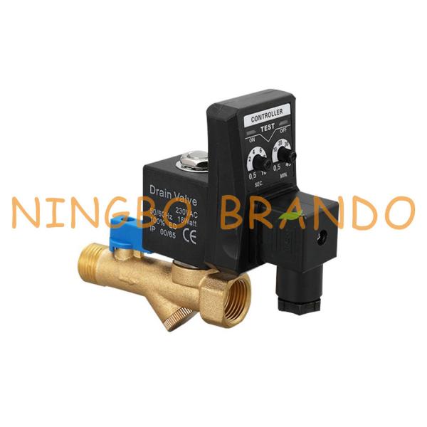 Quality 1/4'' 1/2'' Automatic Drain Valve For Air Compressor 110V 220V wholesale