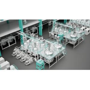 Double Jacketed Stainless Steel Mixing Tank With Agitation Scraper Discharge For Shampoo Production