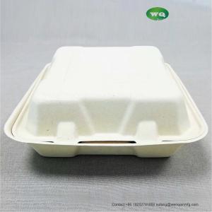 Green And Energy 8*8 And 9*9 Inch1-Compartment, Compostable Clamshell, Natural