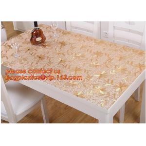 Custom transparent tablecloth soft plastic tablecloth waterproof and oil proof,
